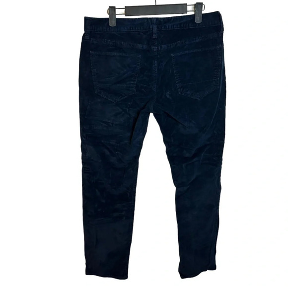 Banana Republic Slim Fit Navy Blue Corduroy Pants - Picture 2 of 5
